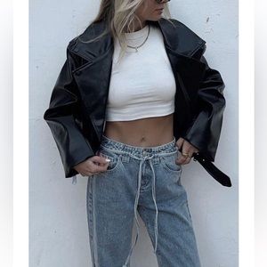 NWT Princess Polly leather jacket